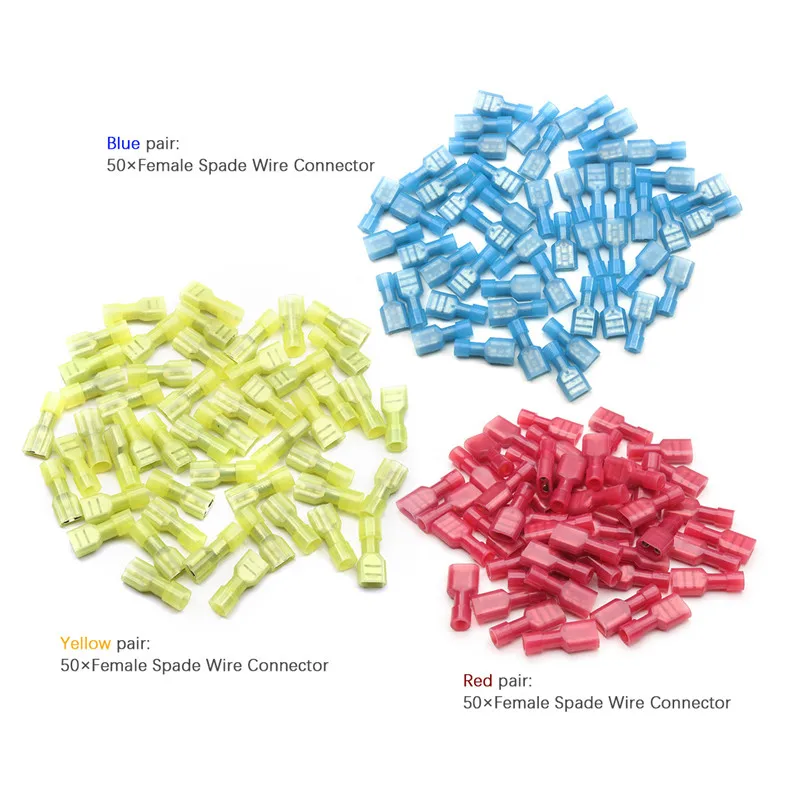 Обжимные клеммы для проводов нейлоновые полностью изолированные наконечники