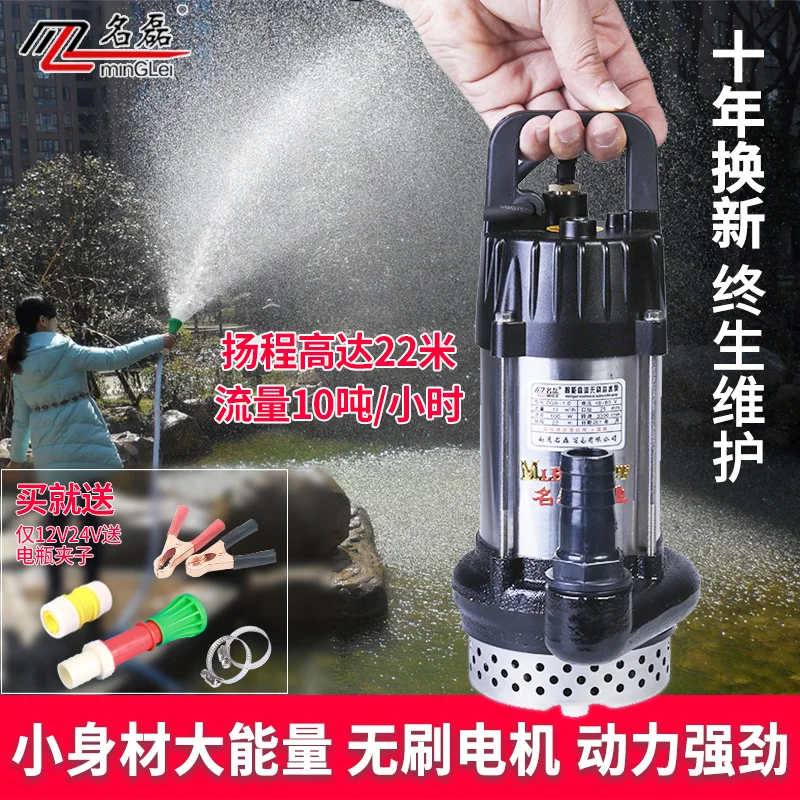 Бытовой DC Бесщеточный погружной насос 400 Вт 12V48v60v маленький водяной высокого