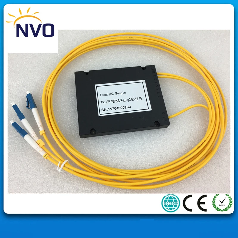 GEPON FTTH 1X 2 LC/UPC PLC волоконно оптический сплиттер Кассетный тип 3 0 мм 1 м волоконный