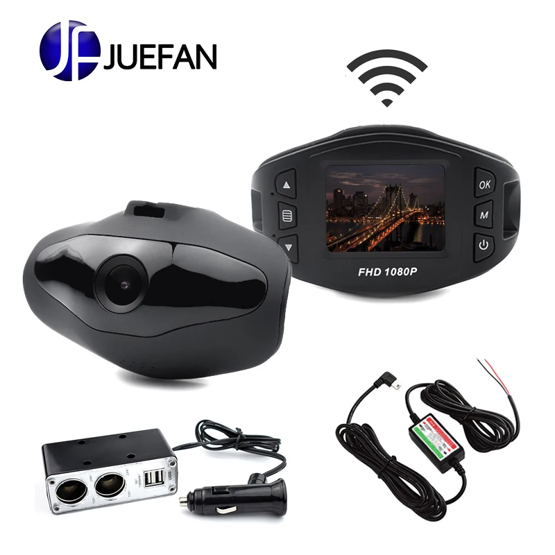 Горячая JUEFAN Y1 Dash Cam Novatek 96658 Автомобильный видеорегистратор Full HD 1080P wifi Автомобильная камера 140 широкоугольная камера для машины автомобиля USB Автомобильное зарядное устройство
