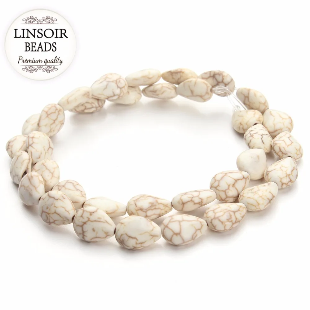 Бусины с каплями воды F1284 примерно 28 шт./упаковка 1 см * 4 см|loose stones|white seed beadbeads loose |