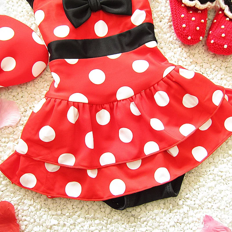 Одежда для маленьких девочек один цельный купальник летние пляжные детские