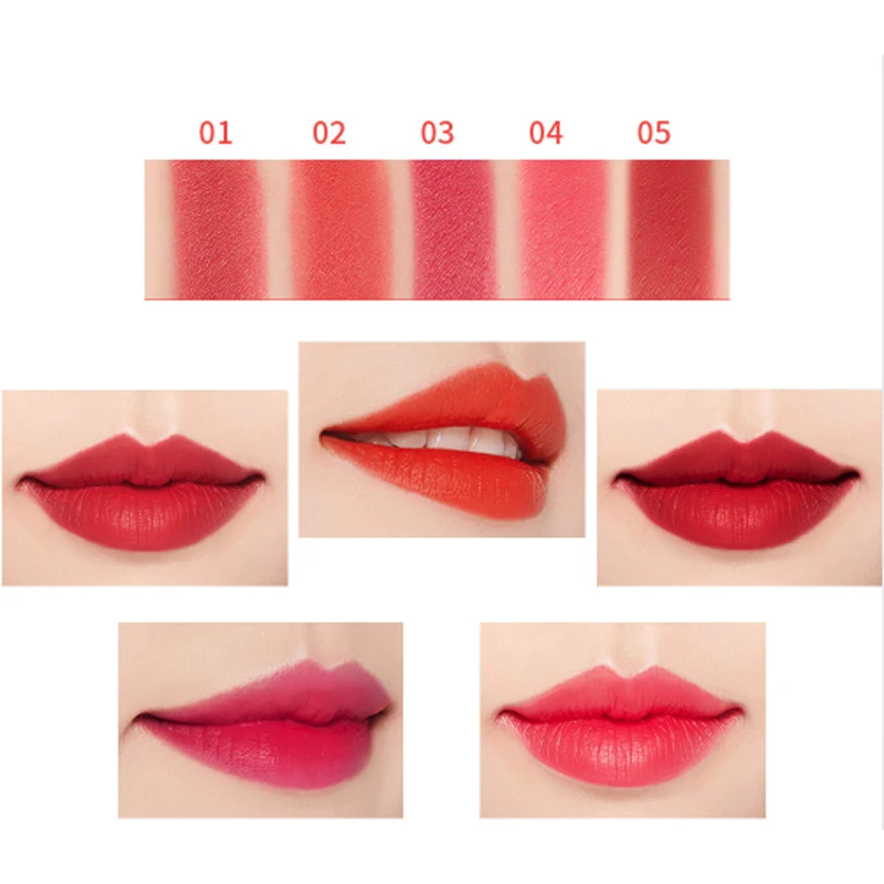 Набор матовых губ LIDEAL профессиональная водостойкая губная помада 5 шт./компл.| |