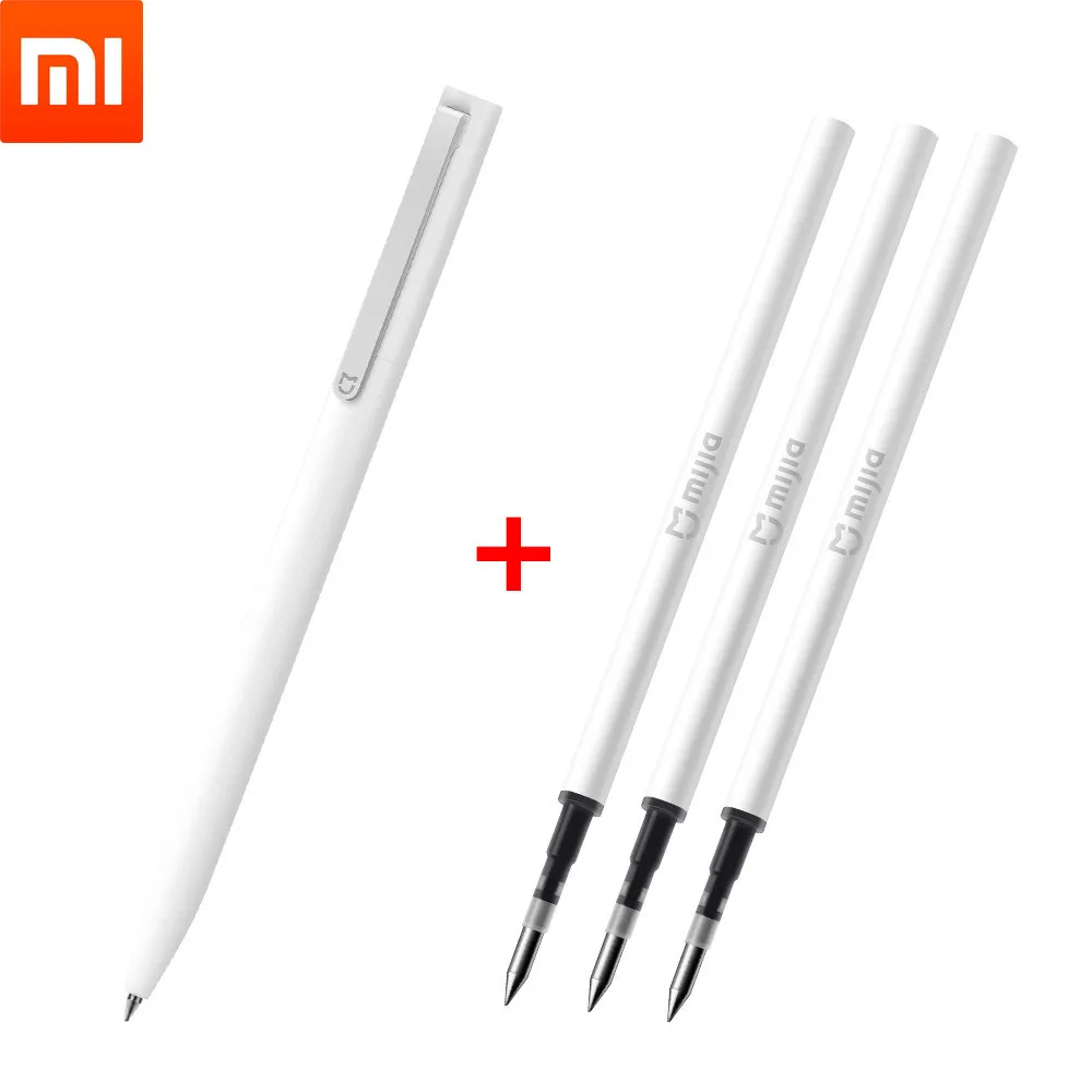 Шариковая ручка Xiaomi Mijia Sign P E N 0 5 мм Швейцарский черный стержень Mi 9 PREME Плавная для