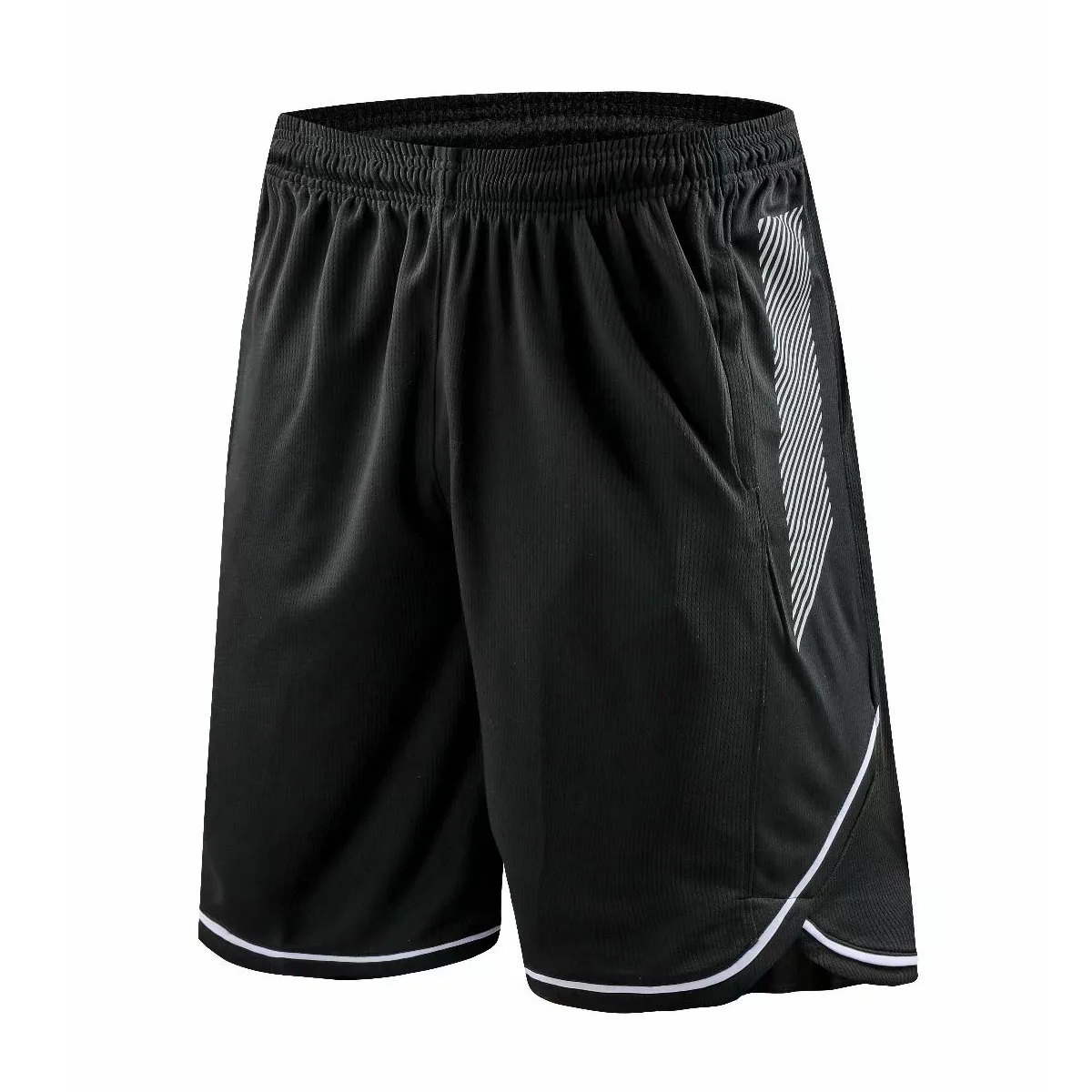 Мужские шорты для бега спортивные марафона в полоску с карманом быстросохнущие