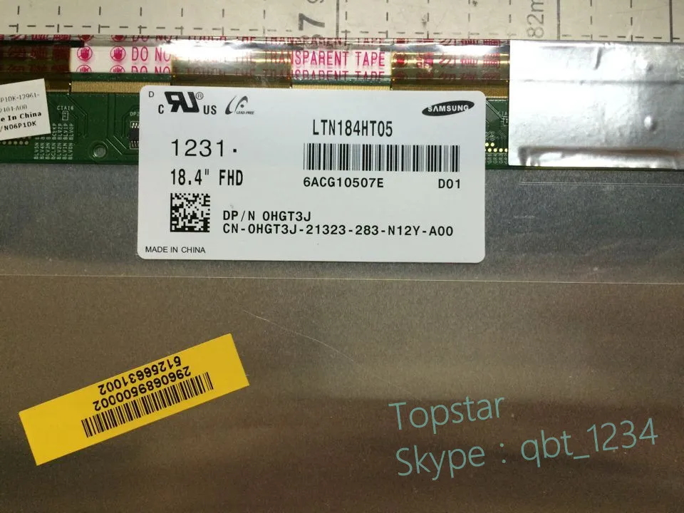 Для Alienware M18X R1 R2 LTN184HT05 18 4 дюймов Новый ЖК дисплей IPS Класса А модуль|lcd module|ips lcd