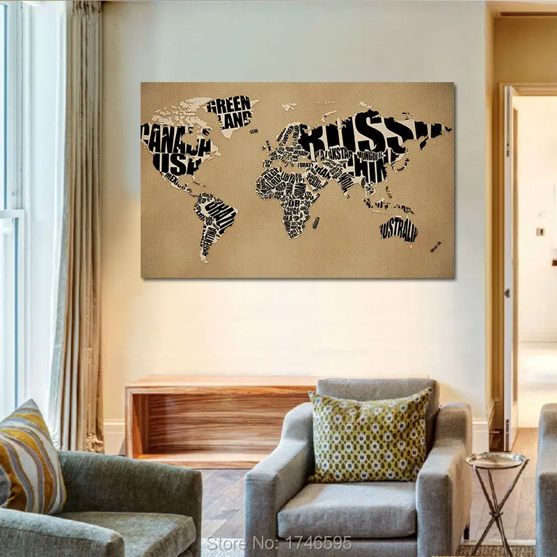 Картина на холсте с монограммой 30 х20 букв | Дом и сад