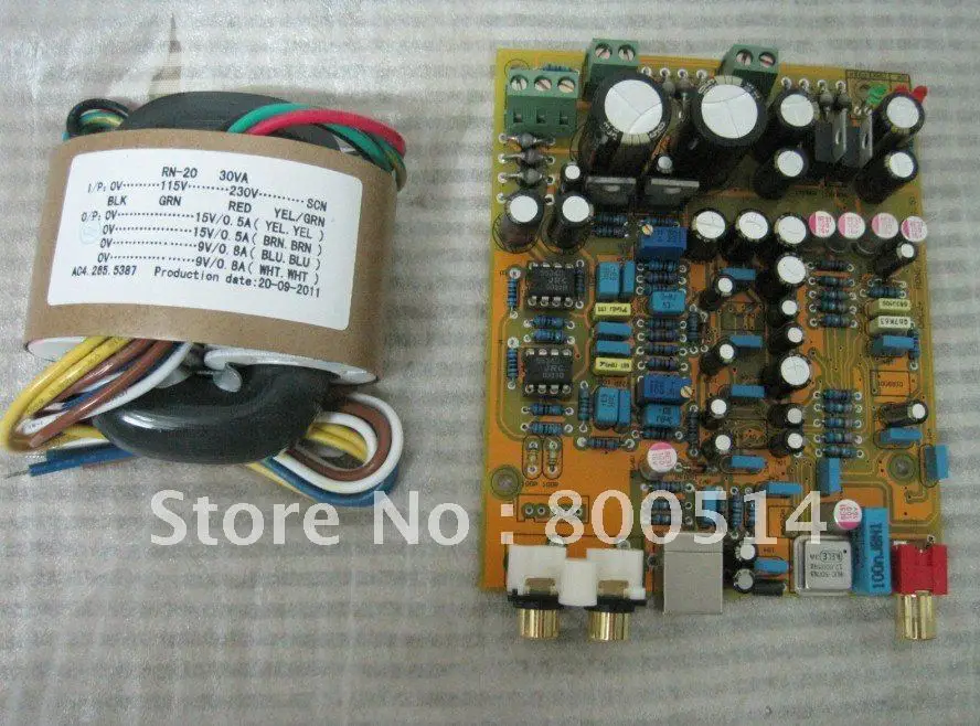Собраны DIR9001+ PCM2706+ WM8740 параллельный моно цап+ r-зажим се трансформатор 115 В / 230 В