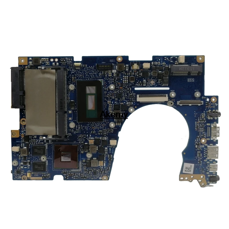 Для ASUS UX303UB UX303U UX303UB U303U материнская плата для ноутбука тест ОК GT840M 4 Гб ram i7-4500U/4510U cpu sed-Heatsink
