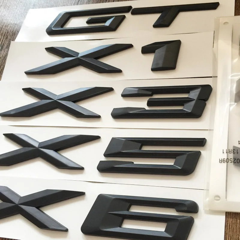 AEING для BMW автомобильный Стайлинг 3D серебристый черный X1 X3 X5 X6 GT буквы логотип