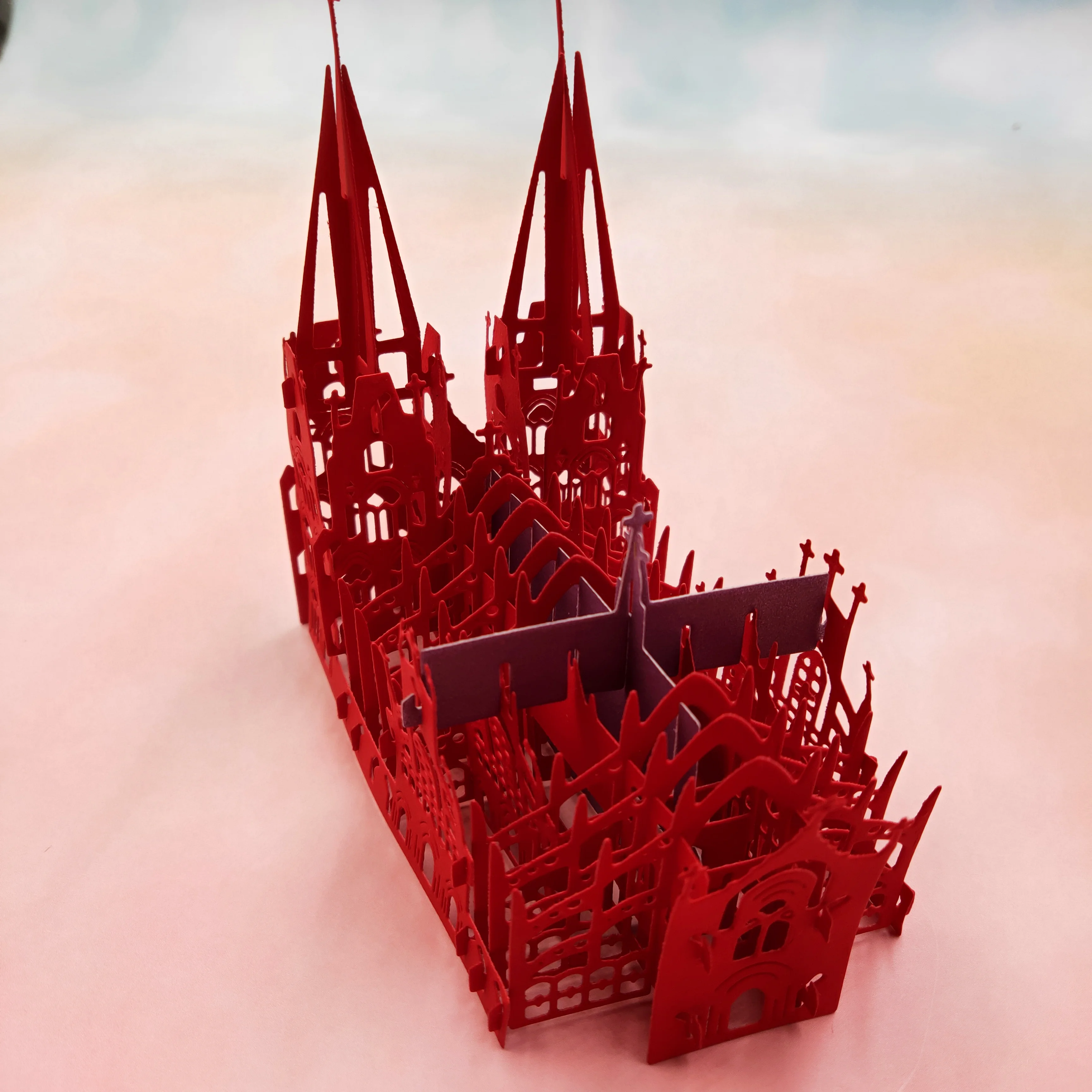 Набор металлических 3D открыток Церковь сделай сам Скрапбукинг для изготовления