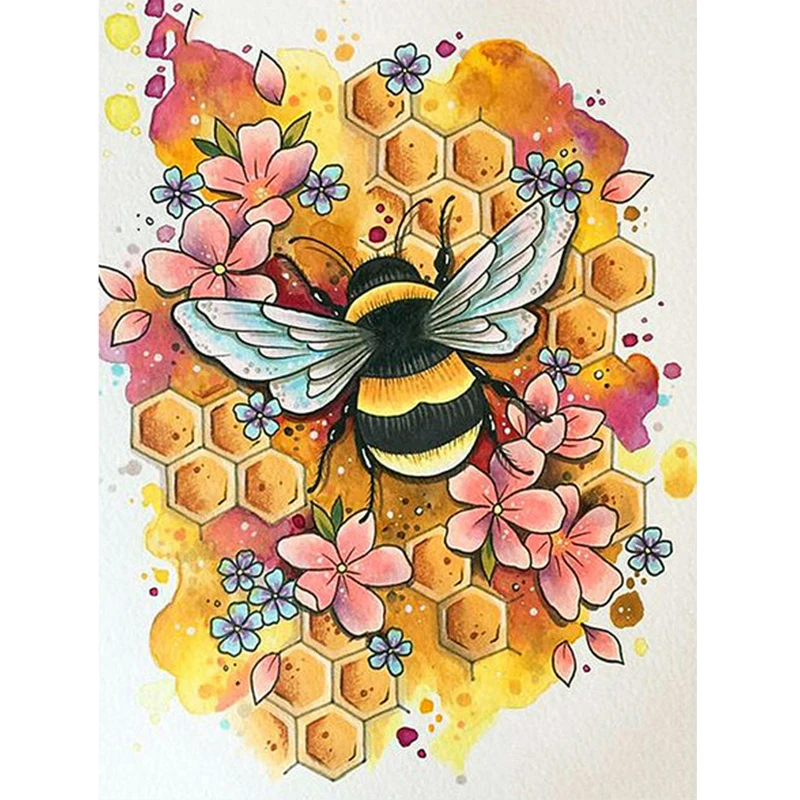 5d алмазная картина пчела Алмазная Сделай Сам Вышивка ремесло мозаика подарок
