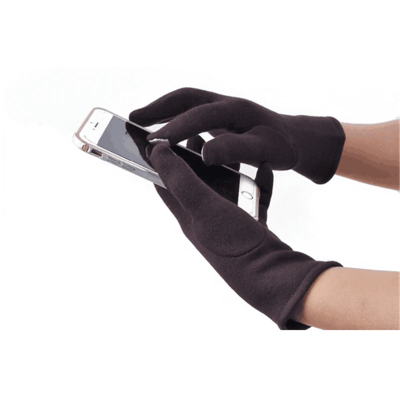 Women Touch Screen Gloves Black Red Gray Solid Winter Warm Mittens Soft Smartphone Wrist For Mobile Phone | Аксессуары для одежды