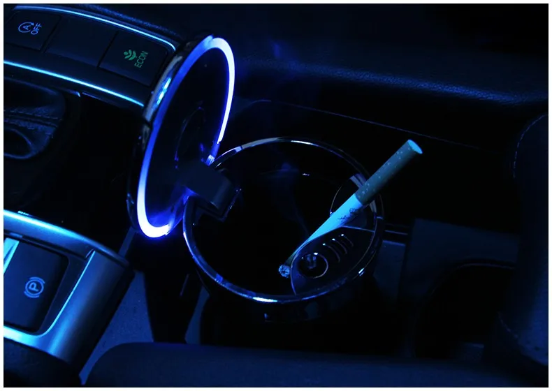 LED cendrier пепельница для 10th Honda Civic Mercedes автомобиль-Стайлинг Чехлы для мангала модификации Автомобильный Интерьер световой автомобиль Интимные аксессуары