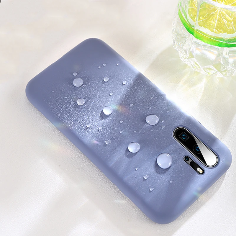 Жидкий силиконовый чехол для huawei P30 Pro тонкий мягкий чехол для телефона p 30 P30PRO p30lite светильник p30 чехол huawei p30 чехол
