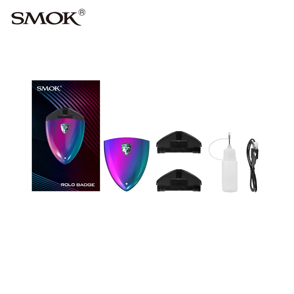 SMOK Rolo бейдж Набор 250mAh сигарета электронная с 2 мл Pod испаритель электронные