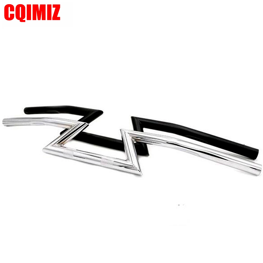 1 &quot25 мм металлический руль для мотоцикла Z Bars Honda Yamaha Suzuki Kawasaki Harley Triumph|Руль