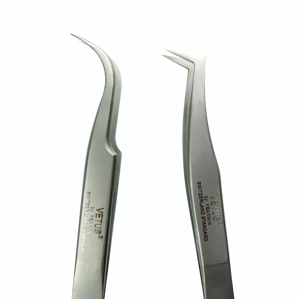 GLESUM 100% Stainless Steel anti-static superhard Eyelash Extension tool Best Tweezer | Красота и здоровье