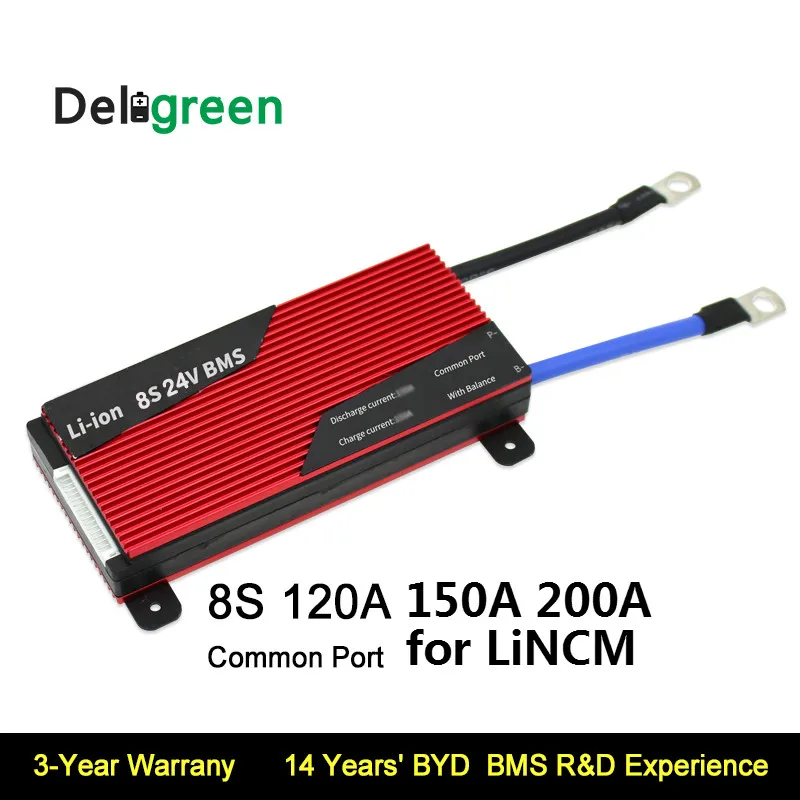 Deligreen 8 s 120A 150A 200A В 24 в PCM/PCB/BMS для LiNCM батарея pack 18650 литий ионный пакет защиты