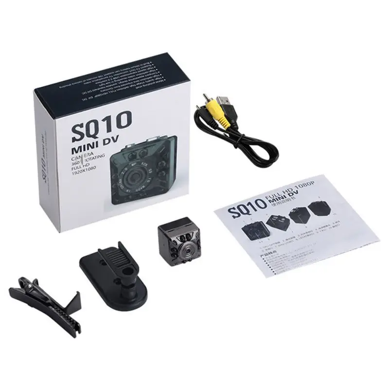 SQ10 Full HD 1080P Мини камера датчик ночного видения Видеокамера движения DVR микро камера Спорт DV видео Cam