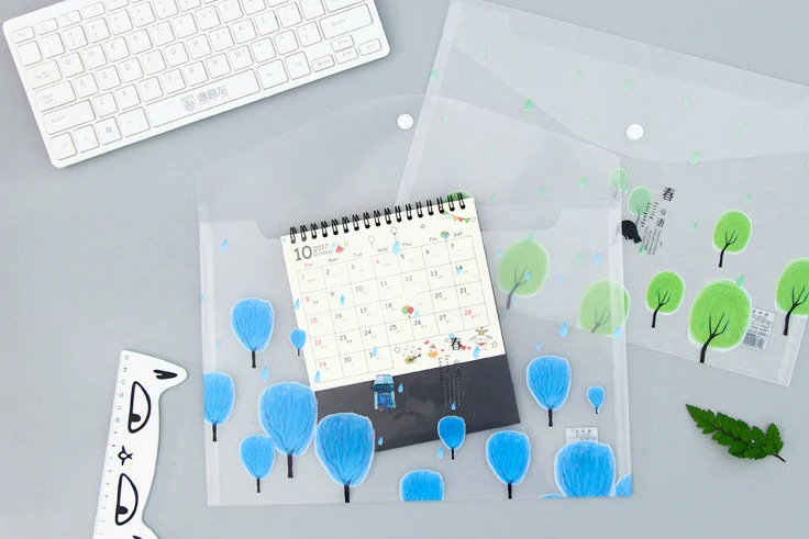 4 шт. весенние ботинки на дереве папка для файлов документов A4 папки школы офиса