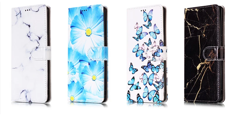 Кожаный чехол-книжка S9 Plus для samsung Galaxy S9 Plus, чехол для samsung S9, 3D чехол-кошелек, мраморный чехол для телефона