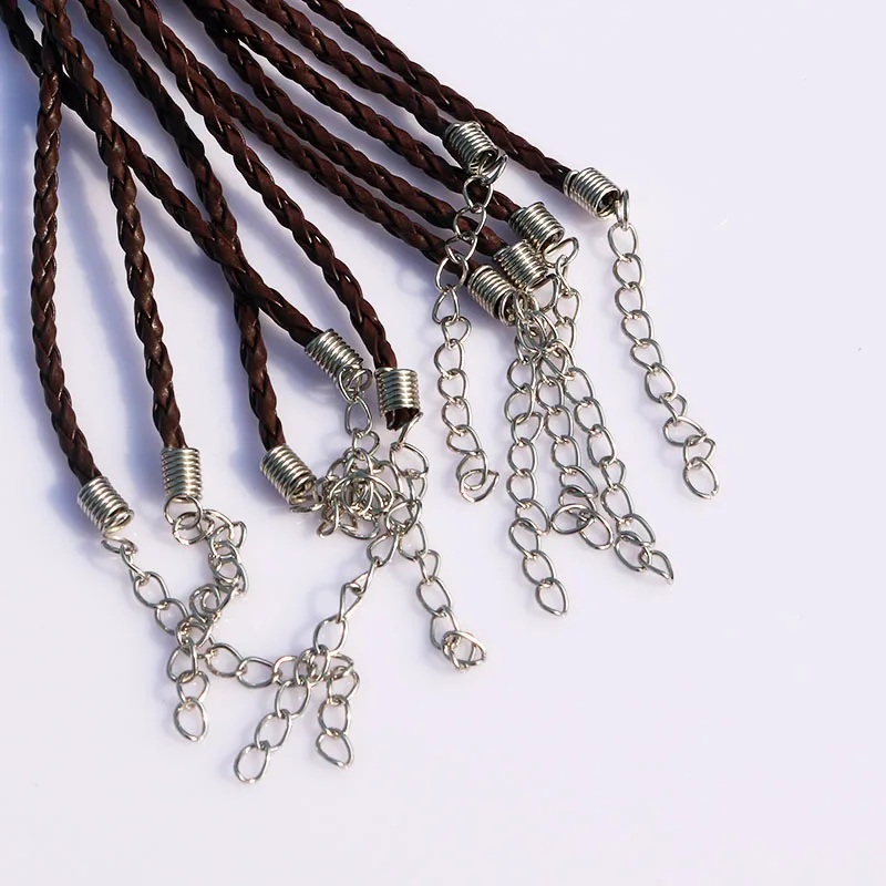 100 шт. женские кожаные браслеты длина 18 см|bracelet cord|leather bracelet cordleather |