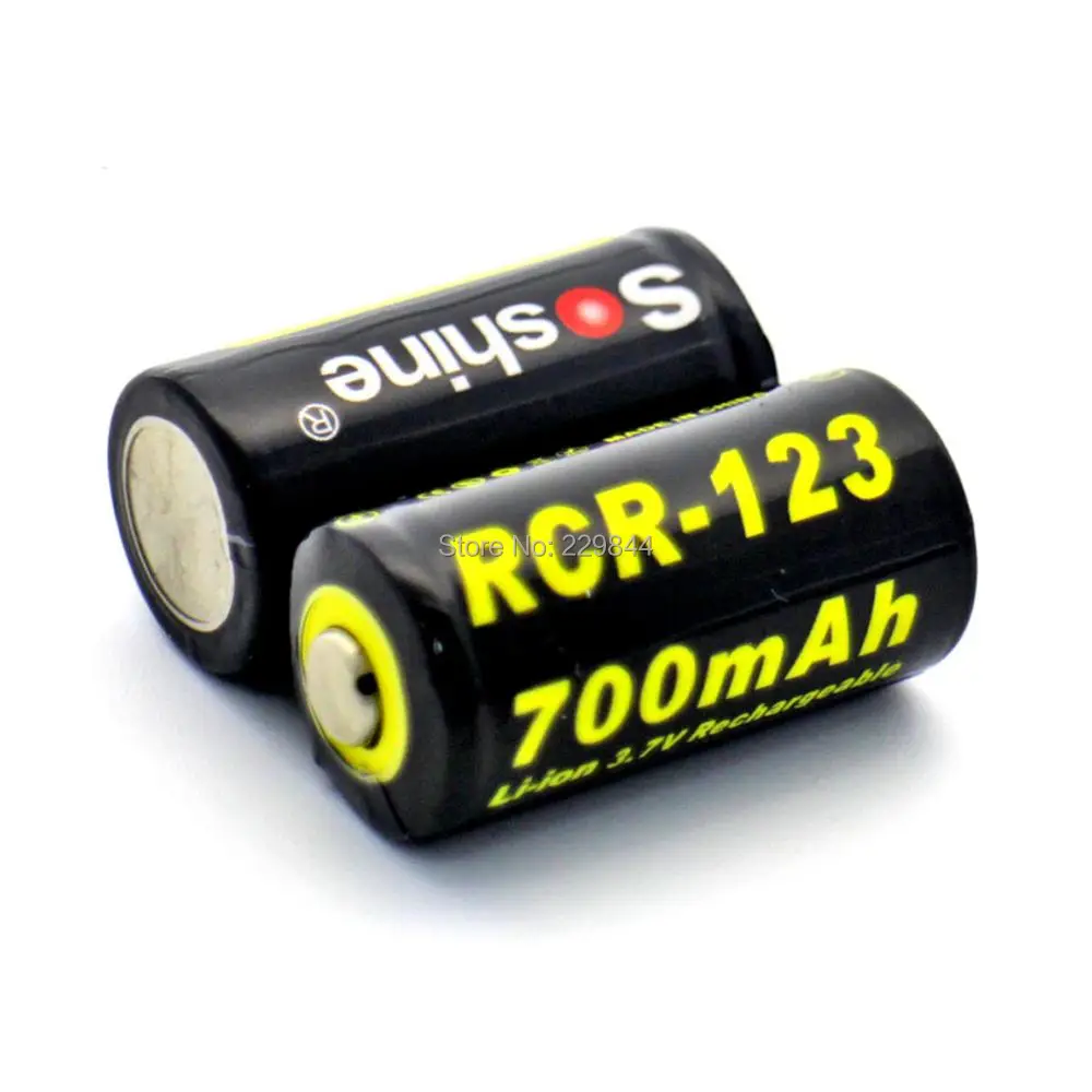 2 шт 3 7 V 700 mAh 16340 RCR123 Батарея Li-Ion Перезаряжаемые с защитой монтажная плата (PCB) и