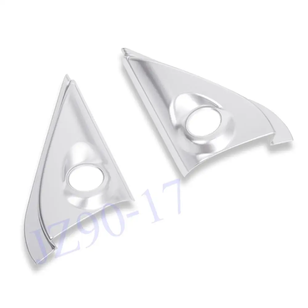 2Pcs ABS Chrome Car modeling Inner Front Door A Pillar Speakers Cover Trim Fit For Mitsubishi Outlander Accessories 2015 - 2019 |