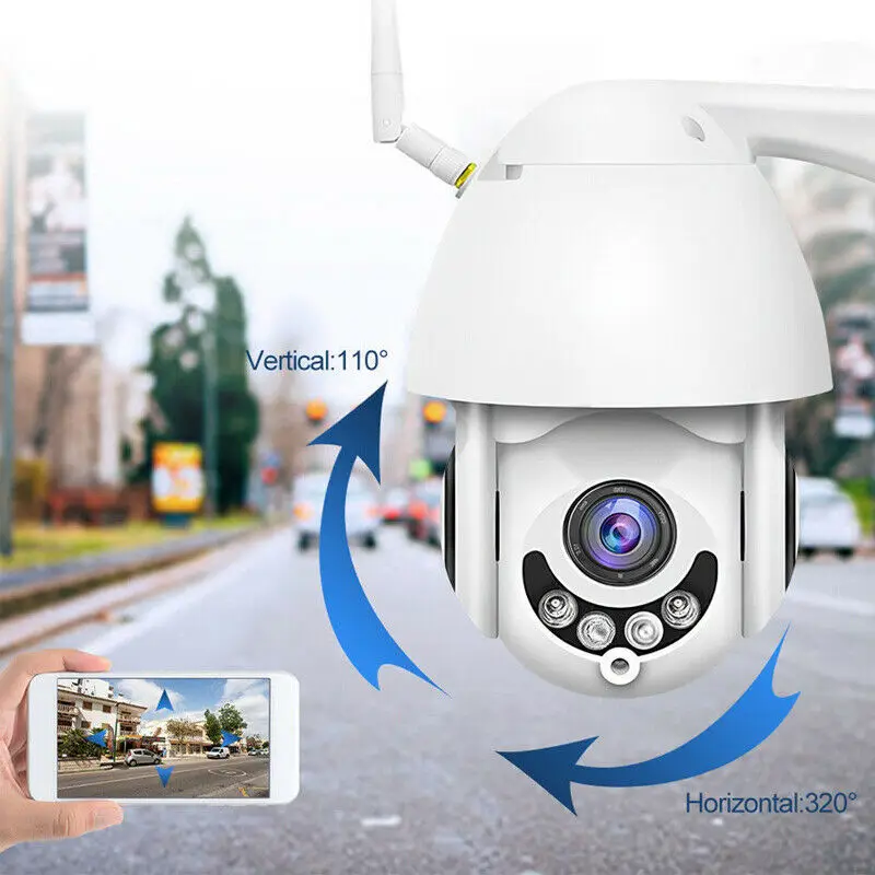 2MP беспроводная Wifi камера наружная Водонепроницаемая PTZ IP 1080P полноцветная