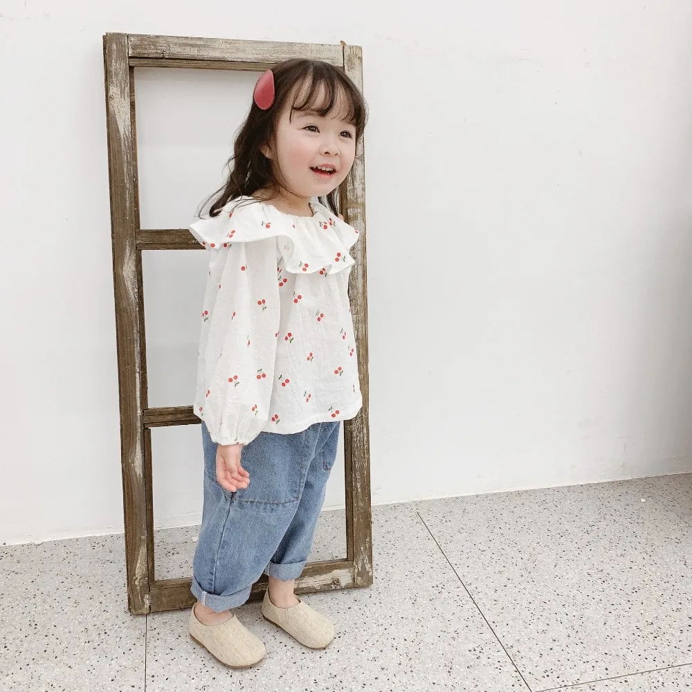 2019 модные весенние джинсы для маленьких мальчиков и девочек детские джинсовые