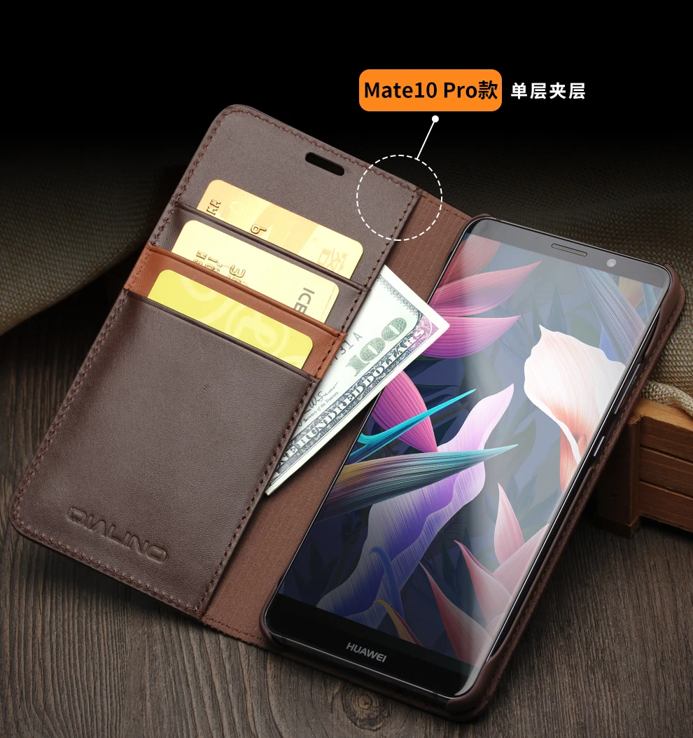 Чехол из натуральной кожи для Huawei Mate 10 Pro чехол воловья кожа флип Бумажник чехол для Huawei Mate 10 Porsche дизайн чехол