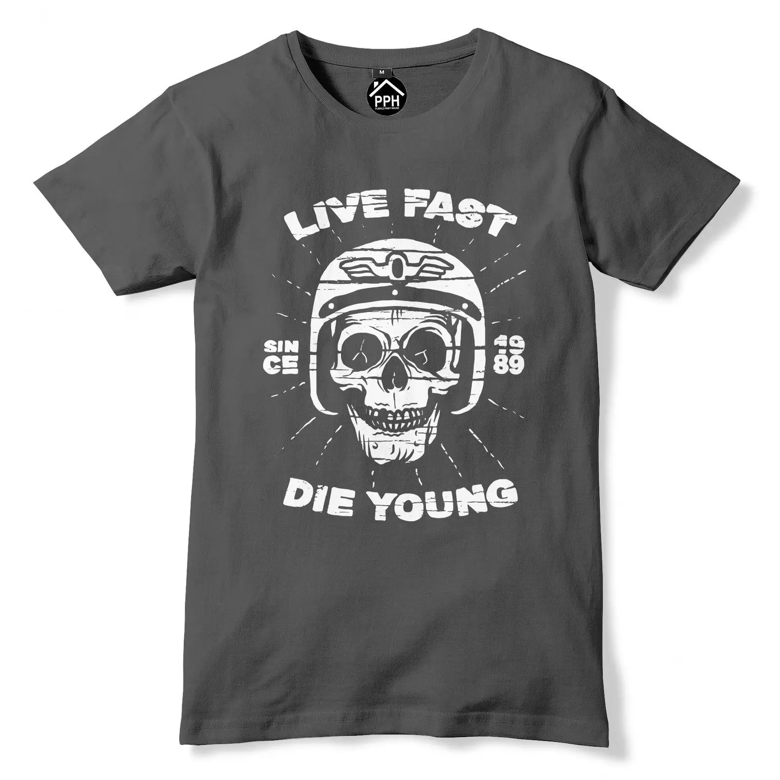 

2019 брендовая одежда, мужская модная дизайнерская футболка с принтом «Live Fast Die Young», футболка для мотоциклистов, музыкальных клубов