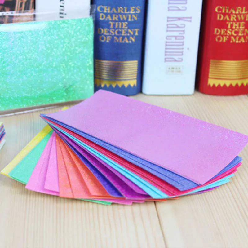 50 шт. складной сплошной цвет DIY Скрапбукинг Ремесло квадратная односторонняя блестящая бумага Оригами детский подарок ручной работы