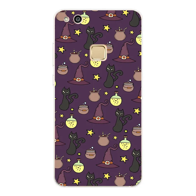 case for huawei p8 p9 p10 lite plus cover Silicon Soft tpu Colorful images back 2017 |
