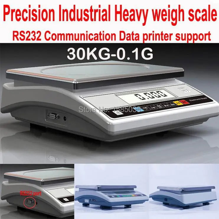 Точные цифровые настольные весы 30 кг x 0 1 г APTW419WA RS232 цифровая печать фотографий