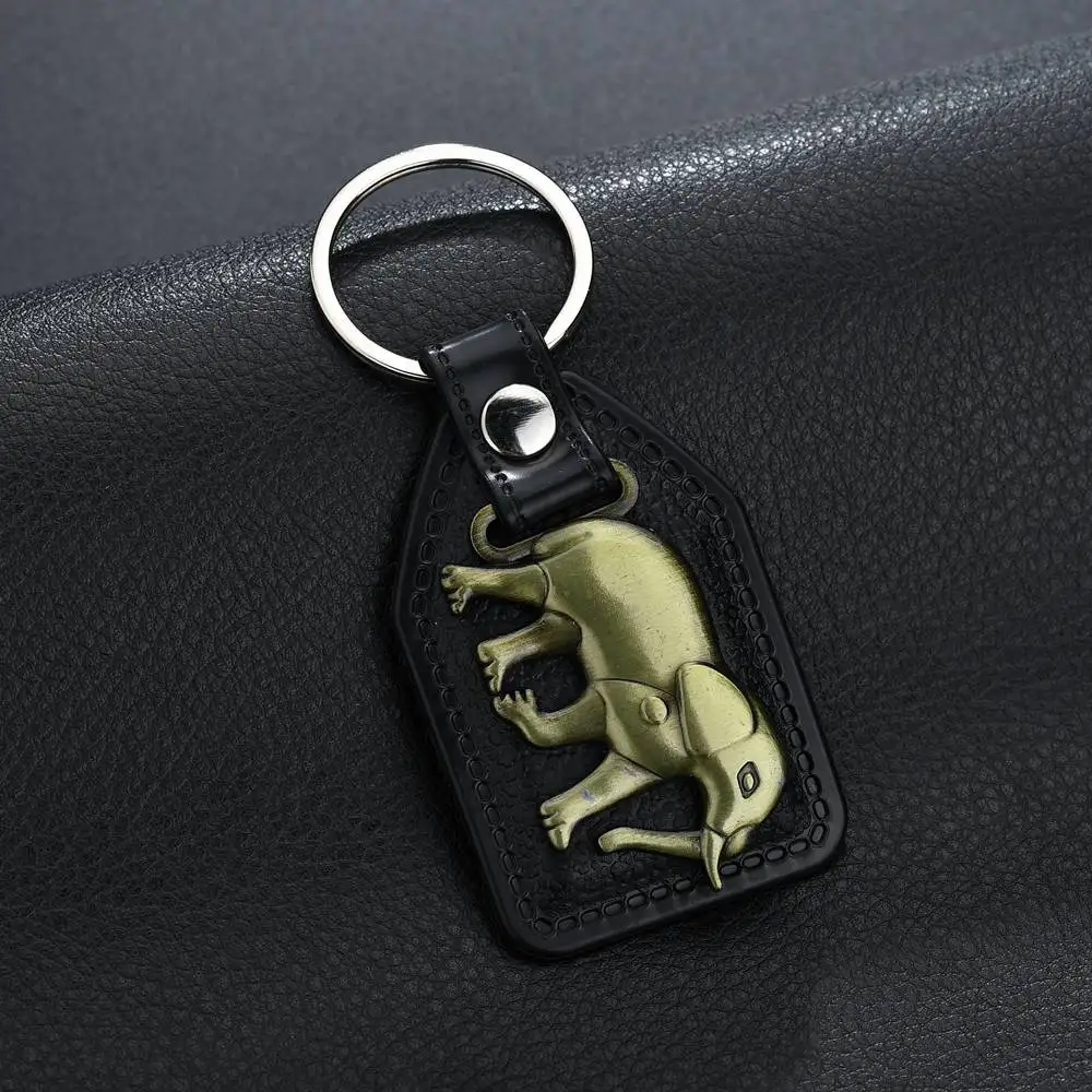 MissCyCy Винтаж ручной работы кожаный брелок для ключей творческое металлические