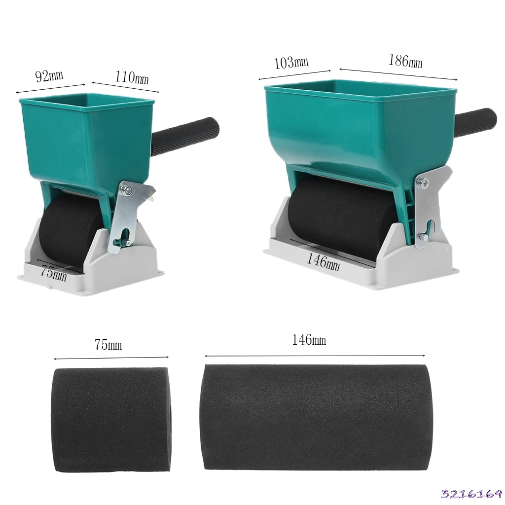 

80/320mL Portable Handheld Glue Applicator Roller Manual Gluer For Woodworking