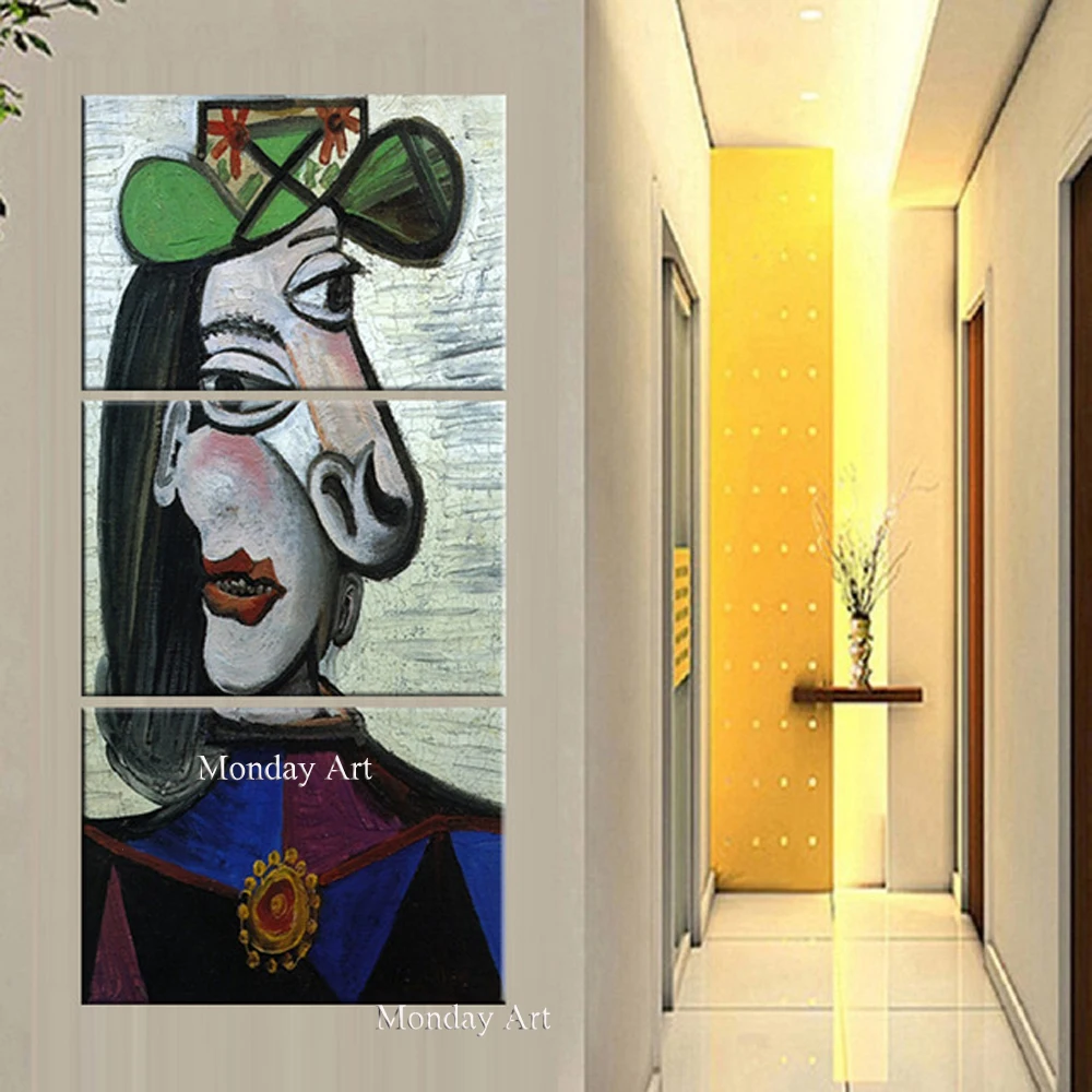 hand painted Pablo Picasso famous paintings dream girl abstract painting figure oil on canvas Modernism Cubism Wall Art | Дом и сад