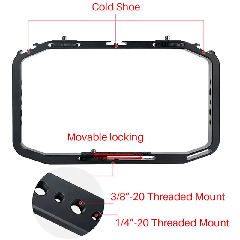 M Rig портативный кронштейн камеры Риг тройное крепление для горячего башмака