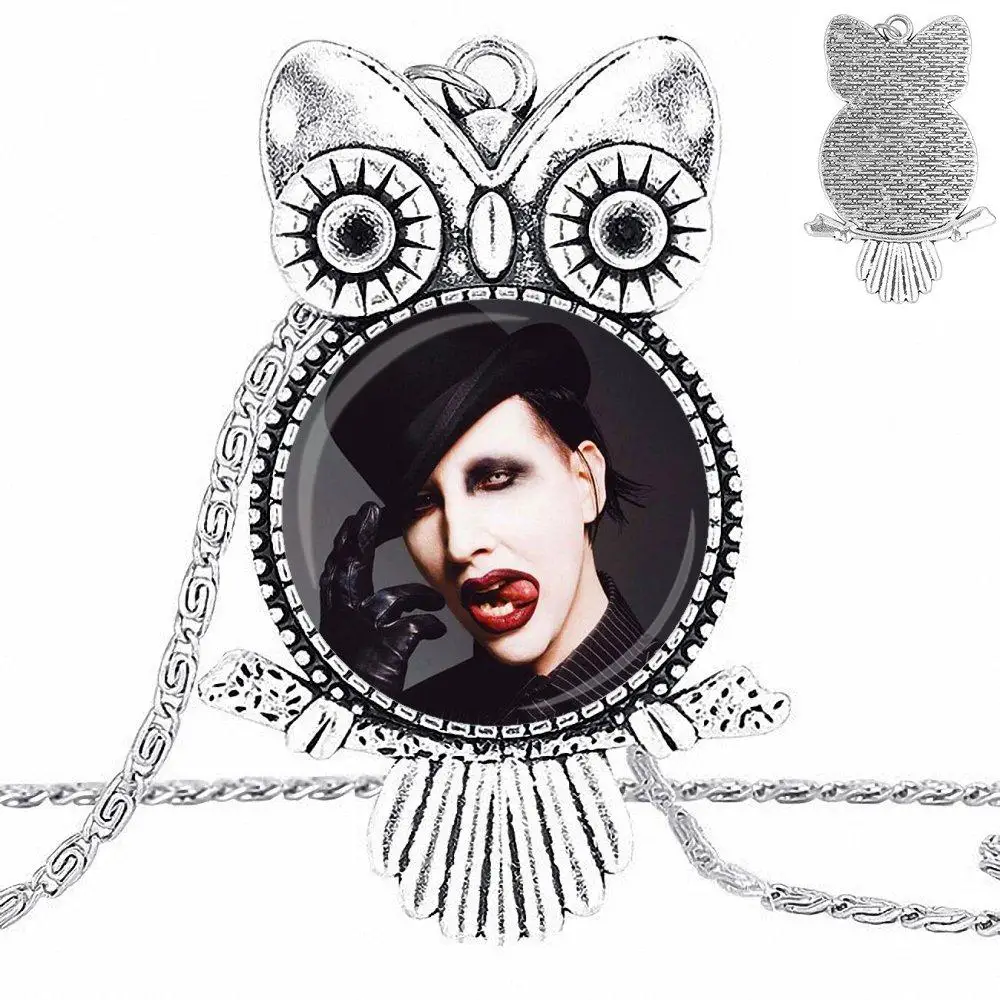 Ей глазурь для вечерние модный стеклянный кабошон ожерелье с подвеской