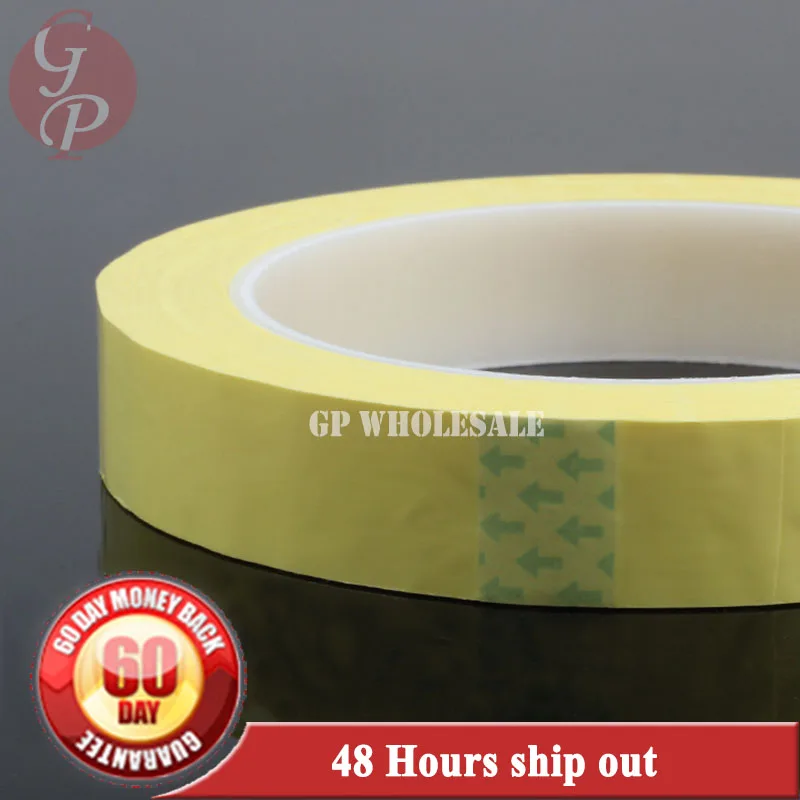 

Free Shipping, 1x 90mm*66M*0.06mm Single Side Glued Isolating Mylar Tape for transformers, Fasten yellow