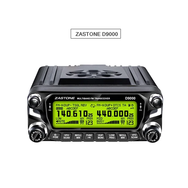 Zastone D9000 Автомобильная рация 50 км Мобильная радиостанция 50 Вт УКВ 136-174 МГц 400-520 МГц comunicador двухстороннее радио - Цвет: only D9000 radio