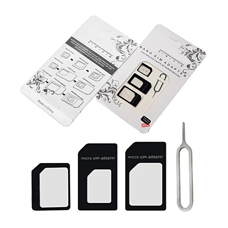 20 шт./партия адаптер для Micro SIM-карты 4 в 1 | Мобильные телефоны и аксессуары