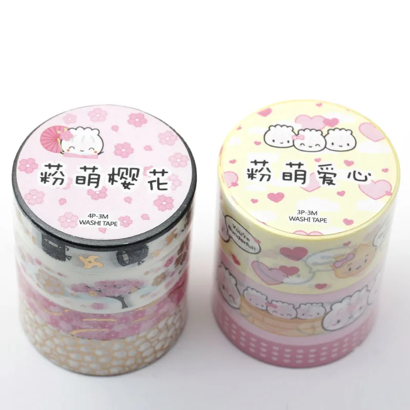 Новые конфеты с кавайным рисунком лента для декорации Washi функции для дневник планировщик для девочек симпатичный типа сделай себе сам клейкой ленты набор
