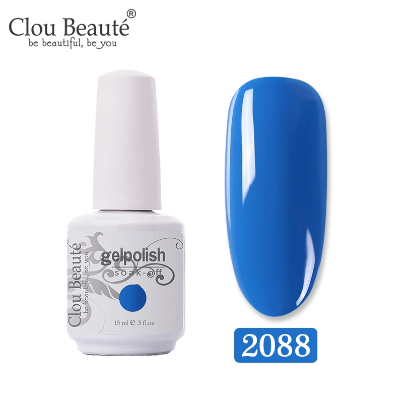 2088 Clou Beaute 375 цветов набор гель-лаков полуперманентный Vernis Матовый верхний слой УФ-гель для ногтей топовый лак впитывающий Гель-лак - Цвет: 2088