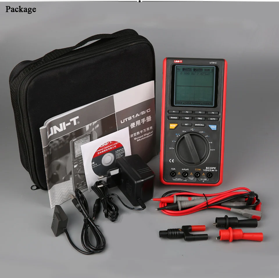UNI T UT81B цифровой мультиметров Ручной мультиметр с USB/ЖК метром тестер осциллограф
