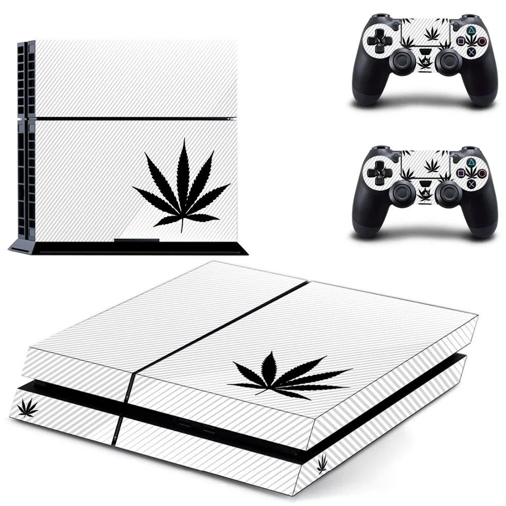 Зеленых листьев растений PS4 переводная картинка наклейка для Sony PlayStation 4 консоли и
