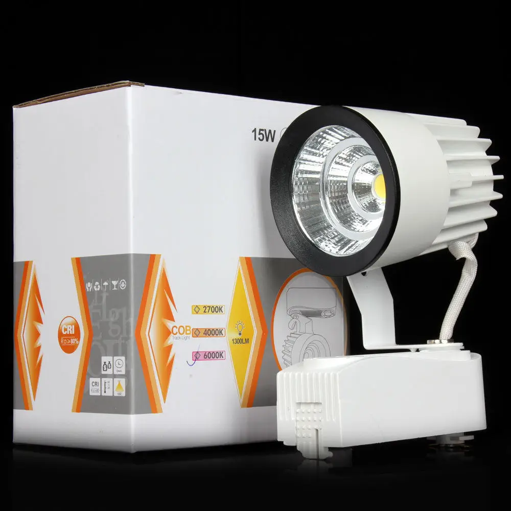 15 Вт удара железнодорожных путей свет Прожектор Лампа Дисплей кабинет AC85 265V