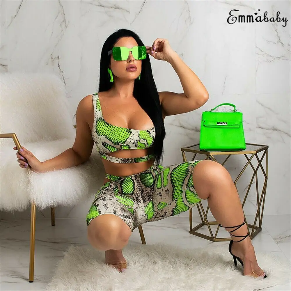 Женский спортивный костюм 2 шт./компл. короткий топ и штаны одежда для йоги